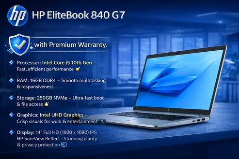 Renewed HP Elitebook 840 G7