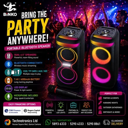 Portable Bluetooth Speaker BOOM -(H0me/ 0utd00r) - Buy at TECHNOTRONICS Mauritius
