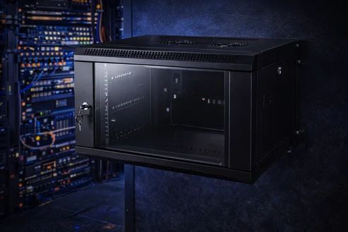 6U Data Cabinet Wall Mount with Glass Door and Fan. - Buy at TECHNOTRONICS Mauritius