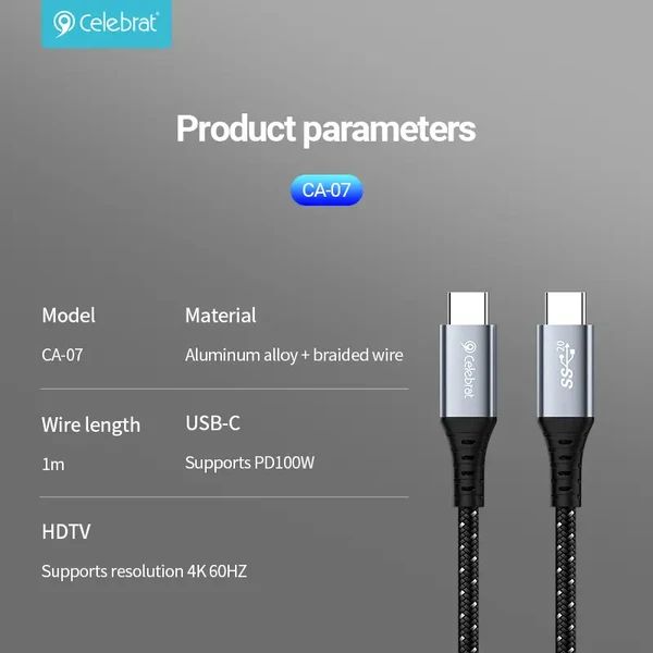 Celebrat CA-07 3in1 Data Cable - Buy at TECHNOTRONICS Mauritius